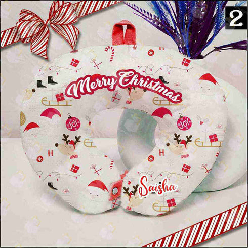 Personalised Neck Pillow for Christmas